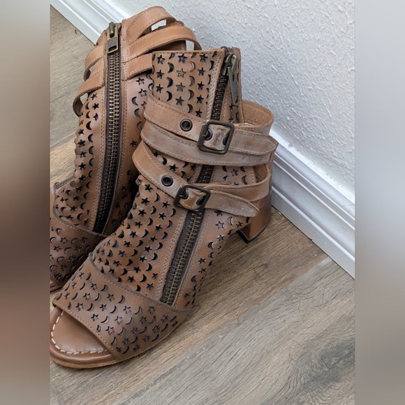 Freebird Teresa Bootie Tan Leather Women’s Size 12 - Picture 4 of 10